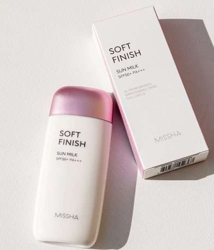 Missha All Around Safe Block Soft Finish Sun Milk SPF50+ Or PA+++