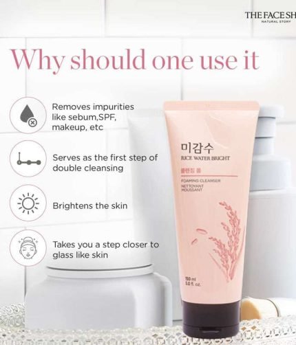 The Face Shop Rice Water Bright Foaming Cleanser 150ml